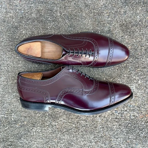 Brand New Allen Edmonds Vintage Cordovan Color Oxford Shoes - Picture 4 of 11